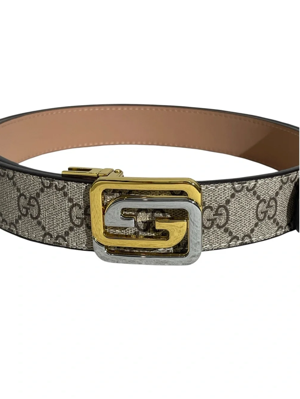 🤎 Elegant Belt with Two-Tone Buckle 🤎